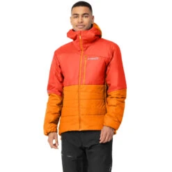 Norrona Falketind Thermo60 Hood Jas Heren - Arednalin/Orange Popsicle