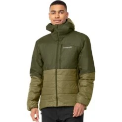Norrona Falketind Thermo60 Hood Jas Heren - Olive Night/Olive Drab