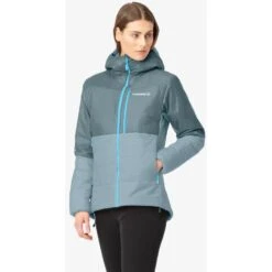 Norrona Falketind Thermo60 Hood Jas Dames - North Atlantic/Tourmaline -Norrona norrona falketind thermo60 hood women north atlantic tourmaline model 2 1150971
