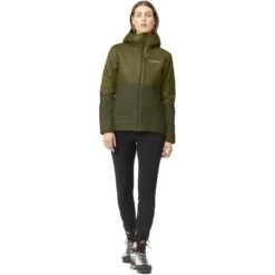 Norrona Falketind Thermo60 Hood Jas Dames - Olive Drab/Olive Night -Norrona norrona falketind thermo60 hood women olive drab olive night 2 1461786