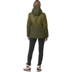 Norrona Falketind Thermo60 Hood Jas Dames - Olive Drab/Olive Night -Norrona norrona falketind thermo60 hood women olive drab olive night 4 1253768
