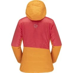 Norrona Falketind Thermo60 Hood Jas Dames - Orange Popsicle/Honeysuckle -Norrona norrona falketind thermo60 hood women orange popsicle honeysuckle 2 1126370
