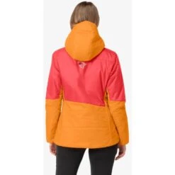Norrona Falketind Thermo60 Hood Jas Dames - Orange Popsicle/Honeysuckle -Norrona norrona falketind thermo60 hood women orange popsicle honeysuckle model 3 1150975