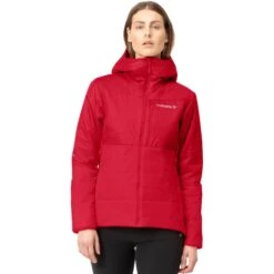 Norrona Falketind Thermo60 Hood Jas Dames - True Red