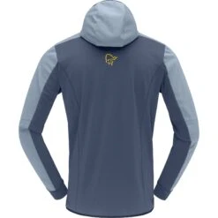 Norrona Falketind Warm2 Octa Hood Jas Heren - Blue Fog/Vintage Indigo -Norrona norrona falketind warm2 octa hood men blue fog vintage indigo 2 1341923