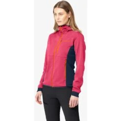 Norrona Falketind Warm2 Octa Hood Jas Dames - Honeysuckle/Indigo Night -Norrona norrona falketind warm2 octa hood women honeysuckle indigo night 4 1126722