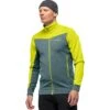 Norrona Falketind Warmwool2 Stretch Jas Heren - Sulphur Spring/North Atlantic