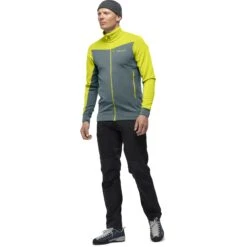 Norrona Falketind Warmwool2 Stretch Jas Heren - Sulphur Spring/North Atlantic -Norrona norrona falketind warmwool2 stretch jacket men sulphur spring north atlantic 2 1560989