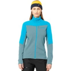 Norrona Falketind Warmwool2 Stretch Jas Dames - Aquarius/Tourmaline