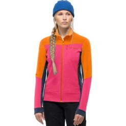 Norrona Falketind Warmwool2 Stretch Jas Dames - Orange Popsicle/Honeysuckle