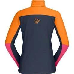 Norrona Falketind Warmwool2 Stretch Jas Dames - Orange Popsicle/Honeysuckle -Norrona norrona falketind warmwool2 stretch jacket women orange popsicle honeysuckle 2 1025635