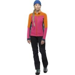 Norrona Falketind Warmwool2 Stretch Jas Dames - Orange Popsicle/Honeysuckle -Norrona norrona falketind warmwool2 stretch jacket women orange popsicle honeysuckle 3 1025636