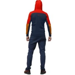 Norrona Falketind Warmwool2 Stretch Zip Hood Jas Heren - Arednalin/Orange Popsicle -Norrona norrona falketind warmwool2 stretch zip hood jacket men arednalin orange popsicle 3 1560997