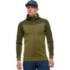Norrona Falketind Warmwool2 Stretch Zip Hood Jas Heren - Olive Night/Olive Drab