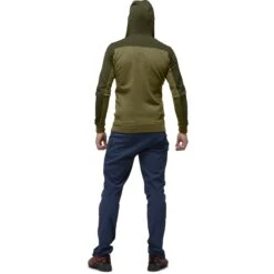 Norrona Falketind Warmwool2 Stretch Zip Hood Jas Heren - Olive Night/Olive Drab -Norrona norrona falketind warmwool2 stretch zip hood jacket men olive night olive drab 4 1254028