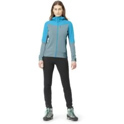 Norrona Falketind Warmwool2 Stretch Zip Hood Jas Dames - Aquarius/Tourmaline -Norrona norrona falketind warmwool2 stretch zip hood jacket women aquarius tourmaline 2 1560992