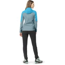 Norrona Falketind Warmwool2 Stretch Zip Hood Jas Dames - Aquarius/Tourmaline -Norrona norrona falketind warmwool2 stretch zip hood jacket women aquarius tourmaline 3 1560993