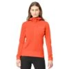 Norrona Falketind Warmwool2 Stretch Zip Hood Jas Dames - Orange Alert