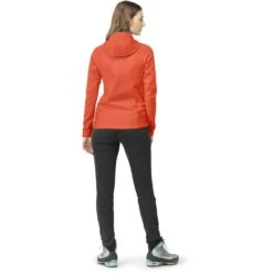 Norrona Falketind Warmwool2 Stretch Zip Hood Jas Dames - Orange Alert -Norrona norrona falketind warmwool2 stretch zip hood jacket women orange alert 4 1254047