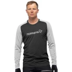 Norrona Fjørå Equaliser Lightweight Shirt Met Lange Mouwen Heren - Caviar/Castor Grey