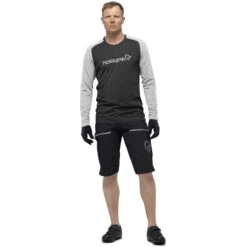 Norrona Fjørå Equaliser Lightweight Shirt Met Lange Mouwen Heren - Caviar/Castor Grey -Norrona norrona fjora equaliser lightweight long sleeve shirt men caviar castor grey 3 1254107