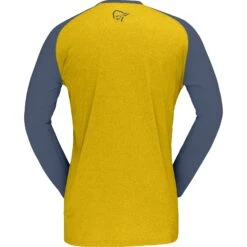 Norrona Fjørå Equaliser Lightweight Shirt Met Lange Mouwen Heren - Sulphur/Vintage Indigo -Norrona norrona fjora equaliser lightweight long sleeve shirt men sulphur vintage indigo 2 1342021