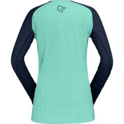 Norrona Fjørå Equaliser Lightweight Shirt Met Lange Mouwen Dames - Arcadia/Indigo Night -Norrona norrona fjora equaliser lightweight long sleeve shirt women arcadia indigo night 2 903455