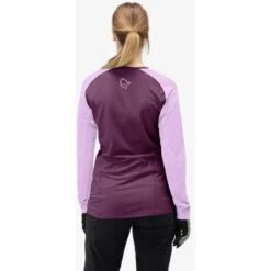 Norrona Fjørå Equaliser Lightweight Shirt Met Lange Mouwen Dames - Dark Purple/Violet Tulle -Norrona norrona fjora equaliser lightweight long sleeve shirt women dark purple violet tulle 5 1126763