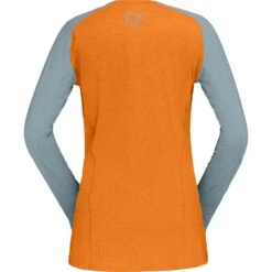 Norrona Fjørå Equaliser Lightweight Shirt Met Lange Mouwen Dames - Orange Popsicle/Tourmaline -Norrona norrona fjora equaliser lightweight long sleeve shirt women orange popsicle tourmaline 2 1126765