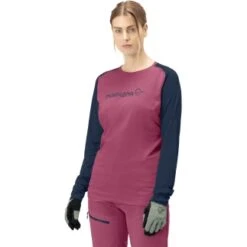 Norrona Fjørå Equaliser Lightweight Shirt Met Lange Mouwen Dames - Violet Quartz/Indigo Night