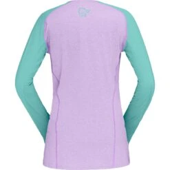 Norrona Fjørå Equaliser Lightweight Shirt Met Lange Mouwen Dames - Violet Tuille/Arcadia -Norrona norrona fjora equaliser lightweight long sleeve shirt women violet tulle arcadia 2 903472