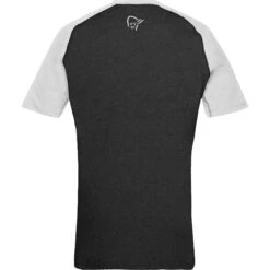 Norrona Fjørå Equaliser Lightweight T-Shirt Heren - Caviar/Light Grey -Norrona norrona fjora equaliser lightweight t shirt men caviar light grey 2 1342122