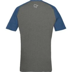 Norrona Fjørå Equaliser Lightweight T-Shirt Heren - Mykonos Blue/Castor Grey -Norrona norrona fjora equaliser lightweight t shirt men mykonos blue castor grey 2 1342130