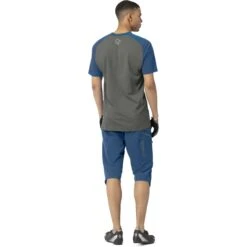 Norrona Fjørå Equaliser Lightweight T-Shirt Heren - Mykonos Blue/Castor Grey -Norrona norrona fjora equaliser lightweight t shirt men mykonos blue castor grey model 2 1399608