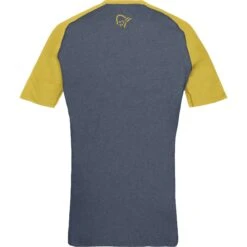 Norrona Fjørå Equaliser Lightweight T-Shirt Heren - Sulphur/Vintage Indigo -Norrona norrona fjora equaliser lightweight t shirt men sulphur vintage indigo 2 1342152