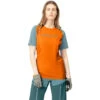 Norrona Fjørå Equaliser Lightweight T-Shirt Dames - Orange Popsicle/Tourmaline