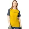 Norrona Fjørå Equaliser Lightweight T-Shirt Dames - Sulphur/Vintage Indigo