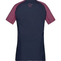 Norrona Fjørå Equaliser Lightweight T-Shirt Dames - Violet Quartz/Indigo Night -Norrona norrona fjora equaliser lightweight t shirt women violet quartz indigo night 2 1342502