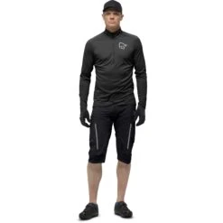 Norrona Fjørå Equaliser Zip Top Shirt Met Lange Mouwen Heren - Caviar -Norrona norrona fjora equaliser long sleeve zip top men caviar 3 1255384