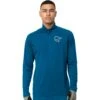 Norrona Fjørå Equaliser Zip Top Shirt Met Lange Mouwen Heren - Mykonos Blue/Castor Grey