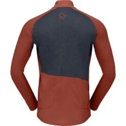 Norrona Fjørå Equaliser Zip Top Shirt Met Lange Mouwen Heren - Rooibos Tea/Indigo Night -Norrona norrona fjora equaliser long sleeve zip top men rooibos tea indigo night 2 1255394