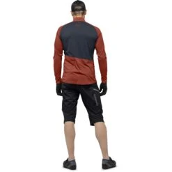 Norrona Fjørå Equaliser Zip Top Shirt Met Lange Mouwen Heren - Rooibos Tea/Indigo Night -Norrona norrona fjora equaliser long sleeve zip top men rooibos tea indigo night 4 1255396