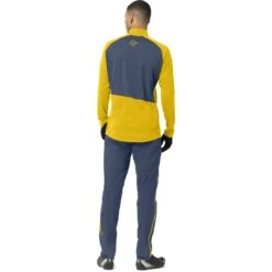 Norrona Fjørå Equaliser Zip Top Shirt Met Lange Mouwen Heren - Sulphur/Vintage Indigo -Norrona norrona fjora equaliser long sleeve zip top men sulphur vintage indigo 3 1463008