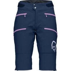 Norrona Fjørå Flex1 Heavy Duty Short Dames - Indigo Night/Violet Tulle