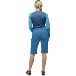 Norrona Fjørå Flex1 Heavy Duty Short Dames - Mykonos Blue -Norrona norrona fjora flex1 heavy duty shorts women mykonos blue model 2 1399692