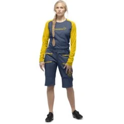 Norrona Fjørå Flex1 Heavy Duty Short Dames - Vintage Indigo -Norrona norrona fjora flex1 heavy duty shorts women vintage indigo model 1 1399693