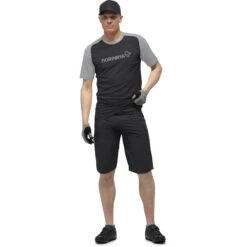 Norrona Fjørå Flex1 Mid Weight Short Heren - Caviar -Norrona norrona fjora flex1 mid weight shorts men caviar model 1 1399728
