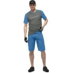 Norrona Fjørå Flex1 Mid Weight Short Heren - Mykonos Blue -Norrona norrona fjora flex1 mid weight shorts men mykonos blue model 1 1399732