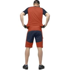 Norrona Fjørå Flex1 Mid Weight Short Heren - Rooibos Tea/Indigo Night -Norrona norrona fjora flex1 mid weight shorts men rooibos tea indigo night model 2 1399735