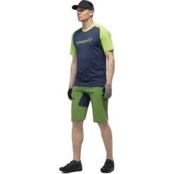 Norrona Fjørå Flex1 Mid Weight Short Heren - Treetop/Indigo Night -Norrona norrona fjora flex1 mid weight shorts men treetop indigo night 3 903626